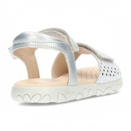 SANDALO GEOX HAITI J028ZA SILVER
