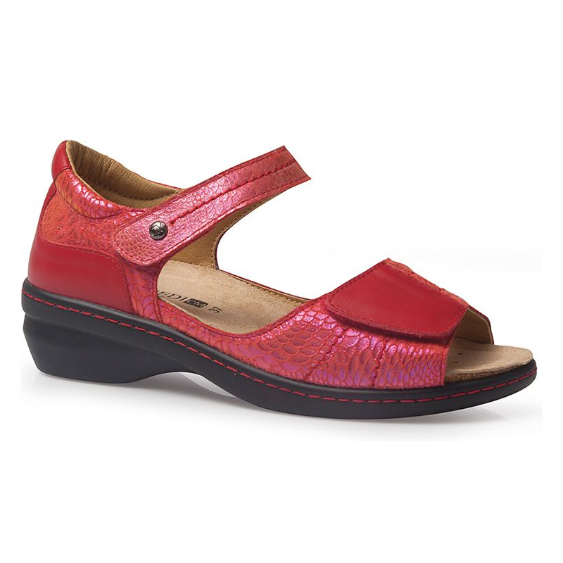 SANDALO MODA CALZAMEDI ROJO