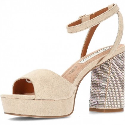 SANDALI MARIAMARE CON TACCO DIAMANTE 68341 NUDE