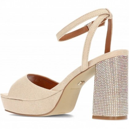 SANDALI MARIAMARE CON TACCO DIAMANTE 68341 NUDE