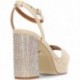SANDALI MARIAMARE CON TACCO DIAMANTE 68341 NUDE