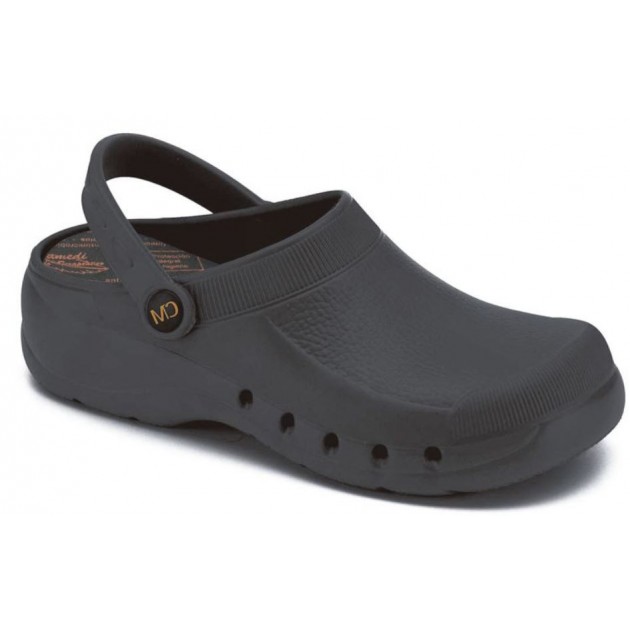 CALZAMEDI ZUECO SANITARIO PVC COMODO Y ANATOMICO UNISEX NEGRO