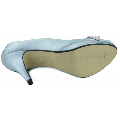 MARIAN ZAPATO DE MUJER FIESTA TACON  PLATA
