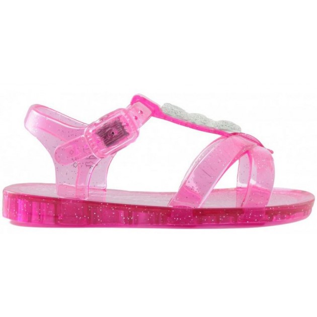 PABLOSKY TRANSPARTENTE AGUA NIÑA SANDALIA ROSA