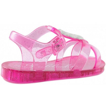 PABLOSKY TRANSPARTENTE AGUA NIÑA SANDALIA  ROSA