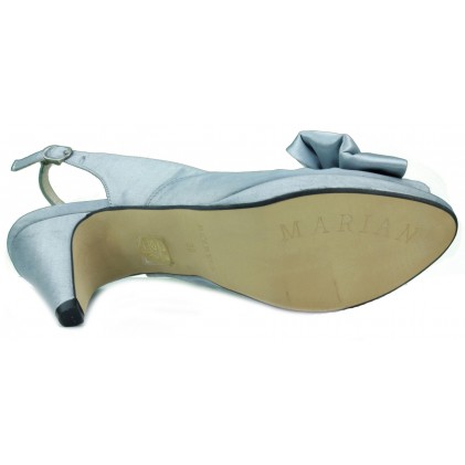 MARIAN ZAPATO TACON MEDIO PLATA  PLATA