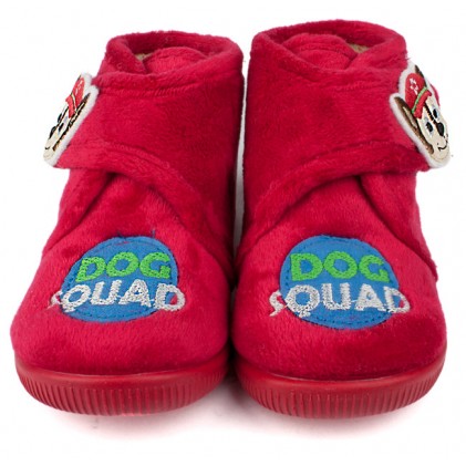 ZAPATILLAS CASA VULLADI NIÑO DOG SQUAD  ROJO