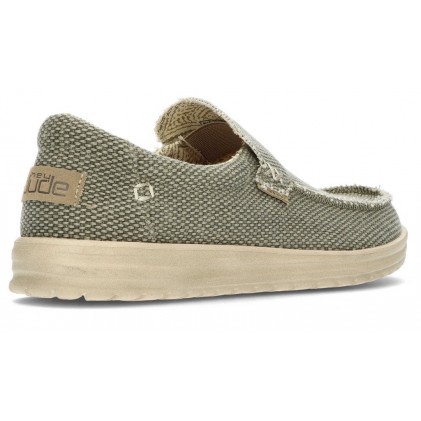 DUDE MIKKA GEVLOCHTEN SCHOENEN  ARMY_GREEN