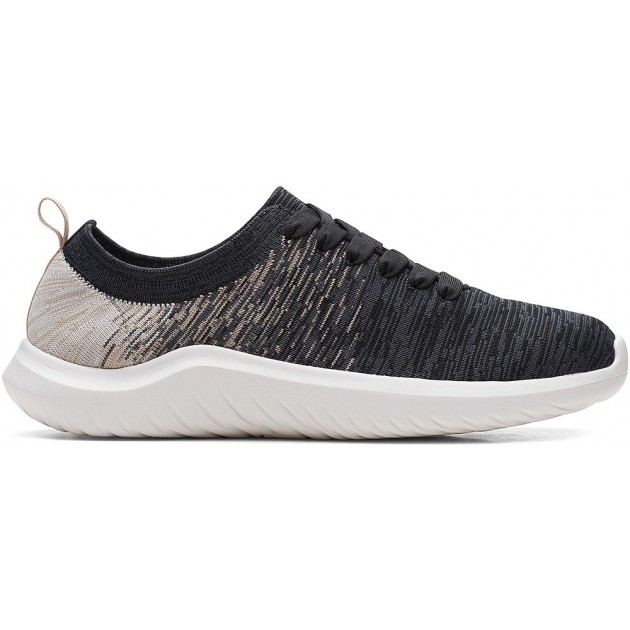 CLARKS NOVA GLINT SNEAKERS BLACK CLARKS NOVA GLINT SNEAKERS BLACK