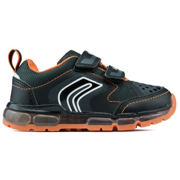 Geox Jr Android Boy Shoes BLACK_ORANGE Geox Jr Android Boy Shoes BLACK_ORANGE