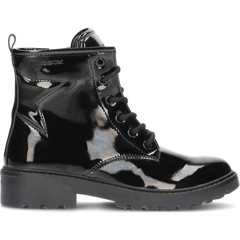 LAARZEN GEOX J CASEY J9420G  BLACK_PATENT