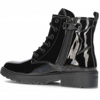 LAARZEN GEOX J CASEY J9420G  BLACK_PATENT