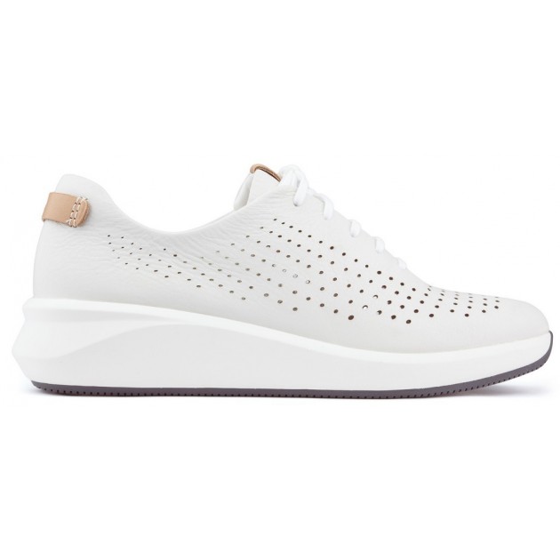 CLARKS UN RIO TIE schoenen WHITE_LEATHER CLARKS UN RIO TIE schoenen WHITE_LEATHER