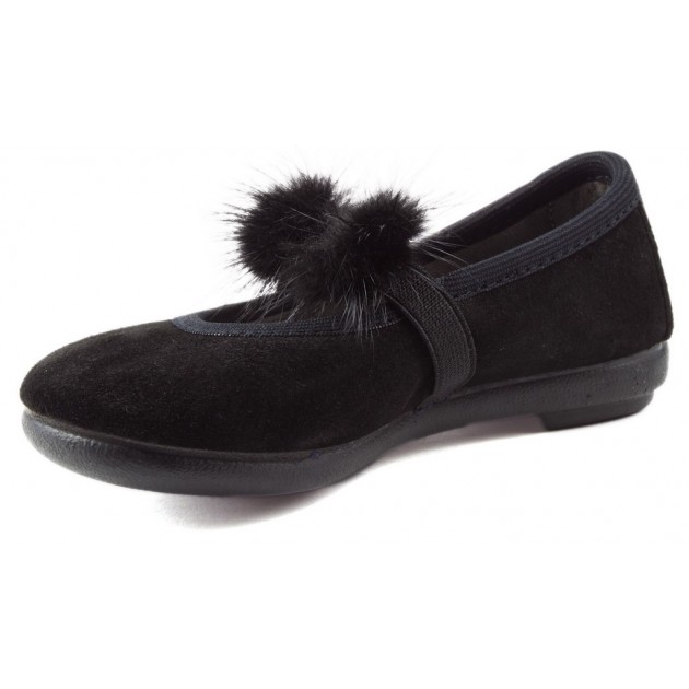 VULLADI BALLERINA'S KUNNEN SUDE POMPOMS SPLITTEN 1405 NEGRO VULLADI BALLERINA'S KUNNEN SUDE POMPOMS SPLITTEN 1405 NEGRO