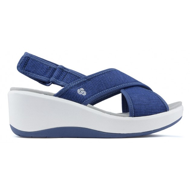 Sandalen CLARKS STEP CAVE BLUE Sandalen CLARKS STEP CAVE BLUE