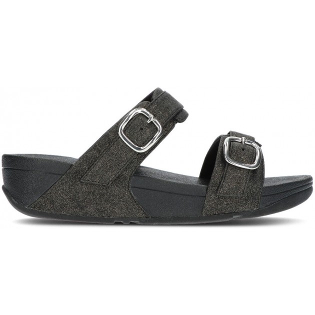 SANDALEN FITFLOP LULU VERSTELBARE SLIDES BLACK SANDALEN FITFLOP LULU VERSTELBARE SLIDES BLACK
