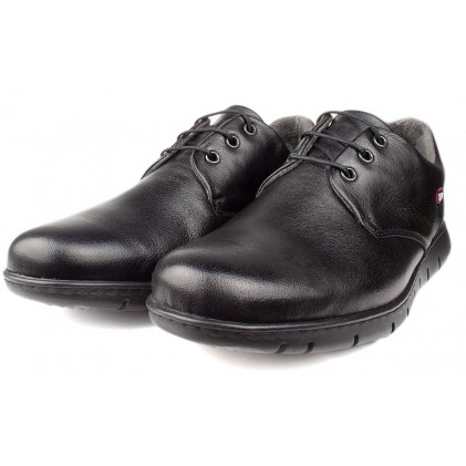 ZAPATOS ONFOOT BLUCHER PALA LISA BÚFALO  NEGRO
