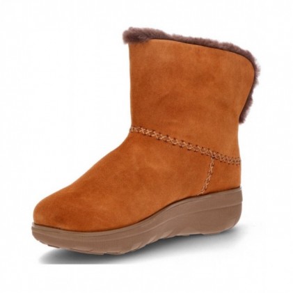FITFLOP MUKLUK SHORTY Y88 ENKELLAARSJES  NUT