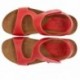 INTERBIOS Comfortabele half-sleehaksandalen  ROJO