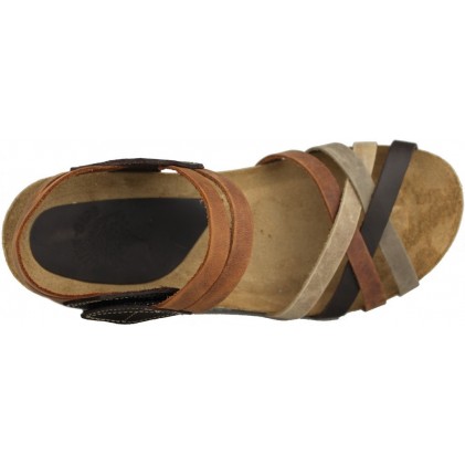 TUSSENTIJDS SANDALEN GELUKKIGE KLEUREN  MARRON