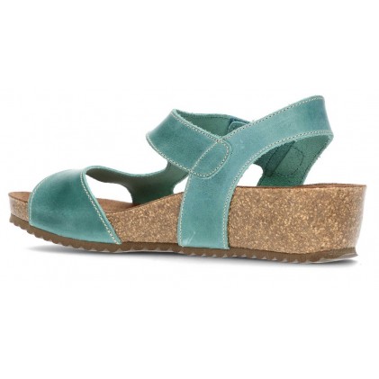 INTERBIOS Comfortabele half-sleehaksandalen  JEANS