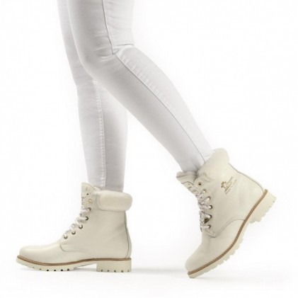 LAGE LAARZEN PANAMA JACK PANAMA03IGLOOW  WHITE