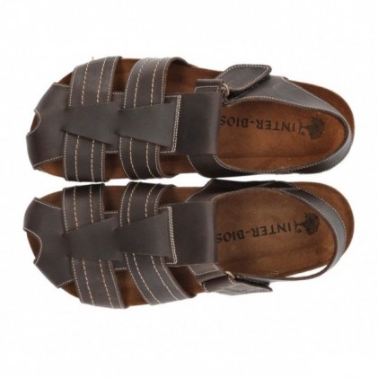 INTERBIOS SANDALEN GESLOTEN 9533  MOKA