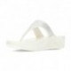 LULU KRISTALLEN VERSIERDE FITFLOP SANDALEN  CREAM