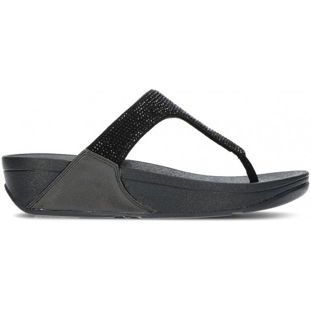 LULU KRISTALLEN VERSIERDE FITFLOP SANDALEN BLACK LULU KRISTALLEN VERSIERDE FITFLOP SANDALEN BLACK
