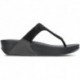 LULU KRISTALLEN VERSIERDE FITFLOP SANDALEN  BLACK