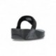 LULU KRISTALLEN VERSIERDE FITFLOP SANDALEN  BLACK