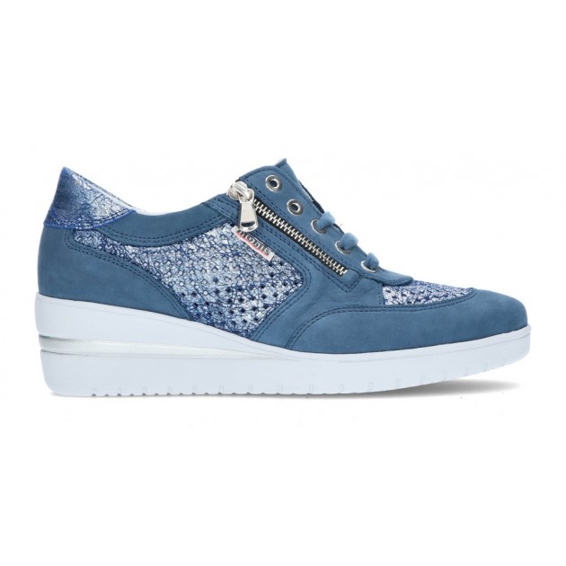Pantoffels MEPHISTO MOBILS PRECILIA PERF DENIM Pantoffels MEPHISTO MOBILS PRECILIA PERF DENIM