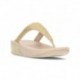 LULU KRISTALLEN VERSIERDE FITFLOP SANDALEN  PLATINO