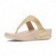 LULU KRISTALLEN VERSIERDE FITFLOP SANDALEN  PLATINO