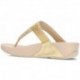 LULU KRISTALLEN VERSIERDE FITFLOP SANDALEN  PLATINO