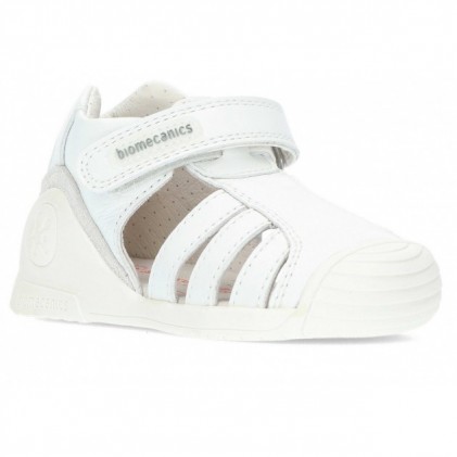 BIOMECANICS GESLOTEN SANDALEN 222143  WHITE