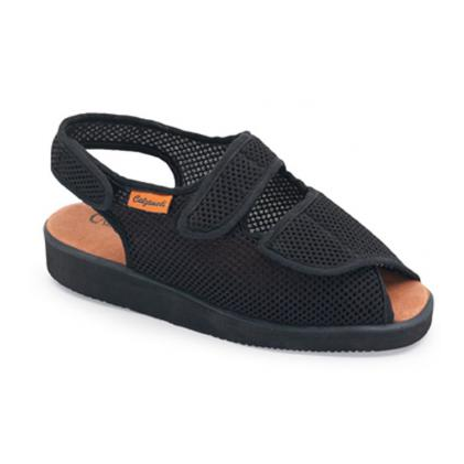 CALZAMEDI DOMESTICO ZAPATILLA DE TELA COMODA UNISEX  NEGRO