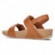 FITFLOP LULU VERSTELBARE SANDALEN MET RUGBANDEN  TAN