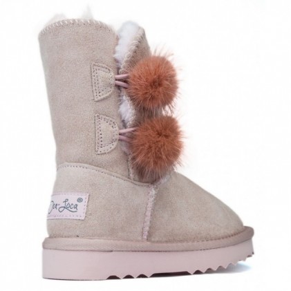 Laarzen Oca Loca Pompon Rose  ROSA