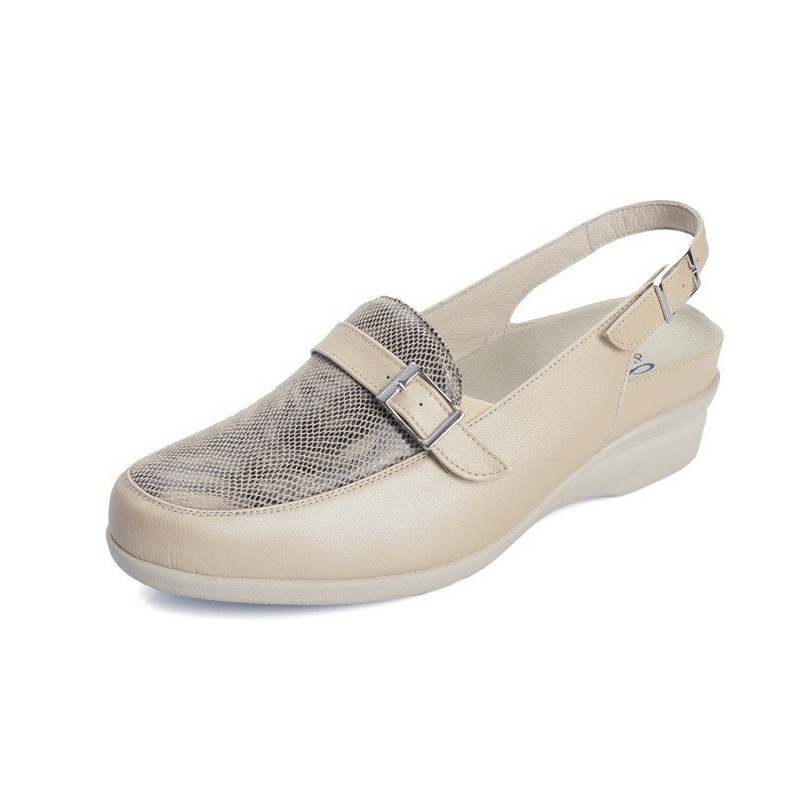 DTORRES SANDALIA CERRADA ANATOMICA PARA PLANTILLAS  BEIGE