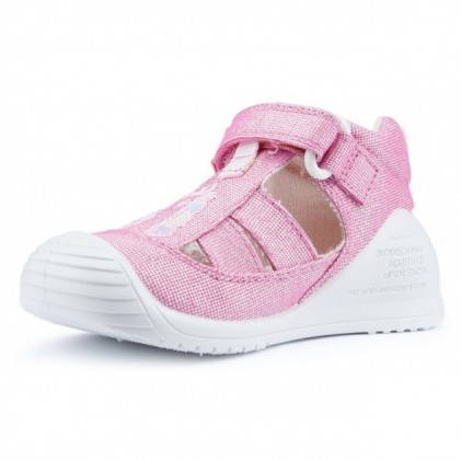 Sandálias BIOMECÂNICAS CANVAS BABY ANAIS FUCSIA