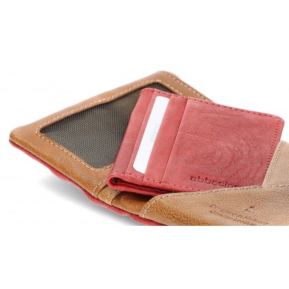 CARTEIRA DE COURO ABBACINO 70835 ROJO