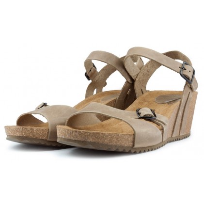 INTERBIOS W Sandal mulher anatômica confortável BEIGE