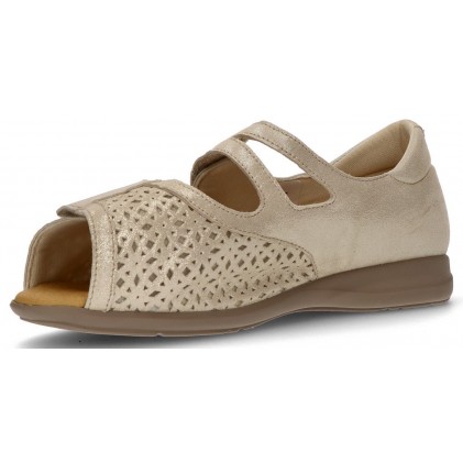 SANDÁLIA ORTOPÉDICA DE CORTE CALZAMEDI BEIGE