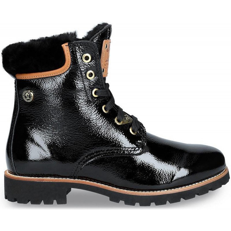 BOTAS BAIXAS PANAMA JACK PANAMA03IGLOOW BLACK_PATENT