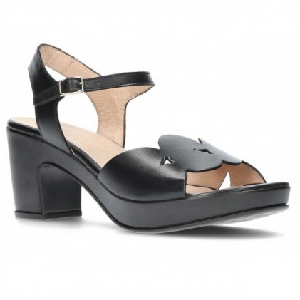 SANDÁLIA WONDERS F5880 PERGAMENA NEGRO
