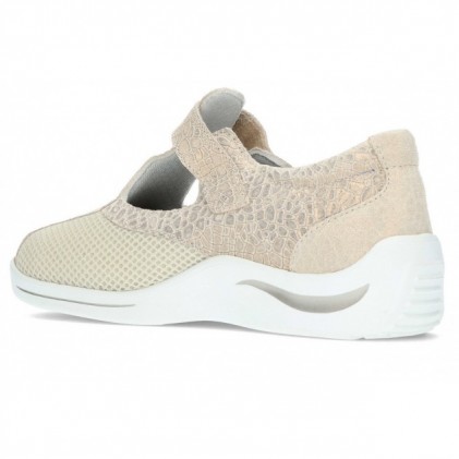SAPATOS MÉDIOS DIABÉTICOS 0766 BEIGE