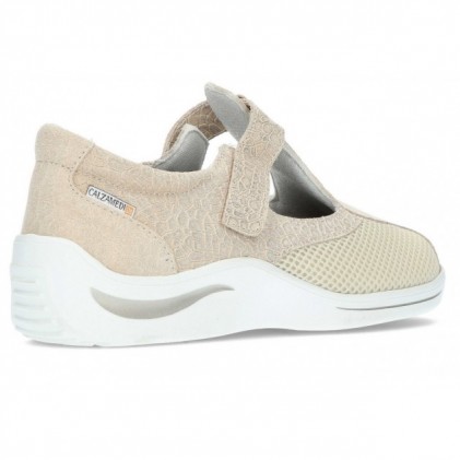 SAPATOS MÉDIOS DIABÉTICOS 0766 BEIGE