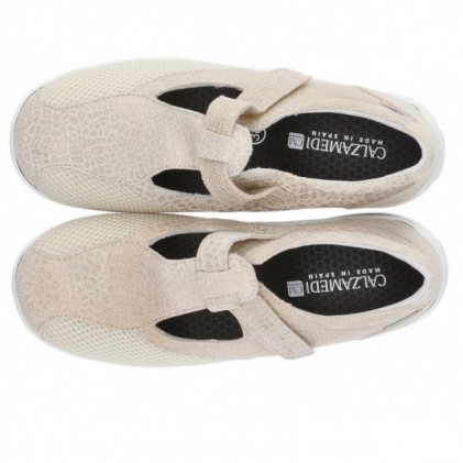 SAPATOS MÉDIOS DIABÉTICOS 0766 BEIGE