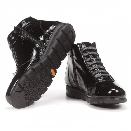 FLUCHOS ANKLE BOOTS SUSAN F0356 BLACK_PATENT